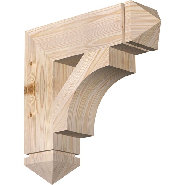 Ekena Millwork Westlake Arts & Crafts Smooth Bracket, Douglas Fir, 5 1/2"W x 22"D x 22"H BKT06X22X22WTL03SDF - main